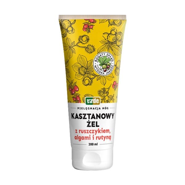 żel kasztanowy z ruszczykiem, algami i rutyną