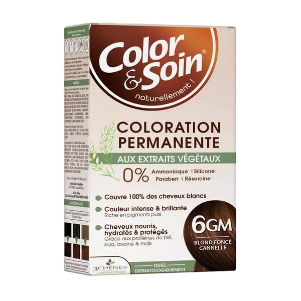 farba do włosów, cynamonowy ciemny blond (6GM)