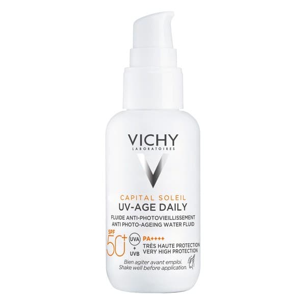 Capital Soleil UV-Age Daily Fluid, przeciw fotostarzeniu się skóry SPF50+