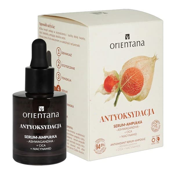 Ashwagandha, serum-ampułka antyoksydacja
