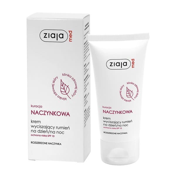 Kuracja Naczynkowa, krem wyciszający rumień, dzień/noc, SPF 10