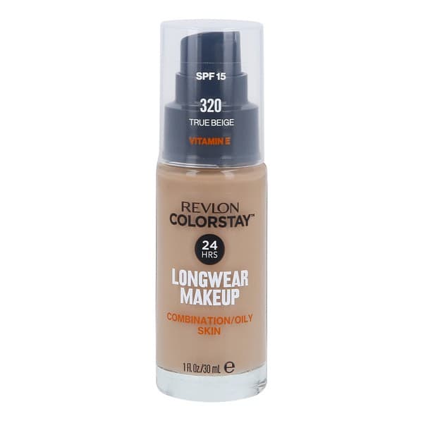 Colorstay Longwear Makeup SPF 15, podkład z pompką dla skóry tłustej i mieszanej, 320 True Beige