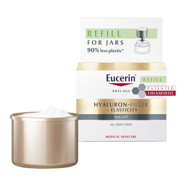 Hyaluron-Filler + Elasticity, krem na noc, refill