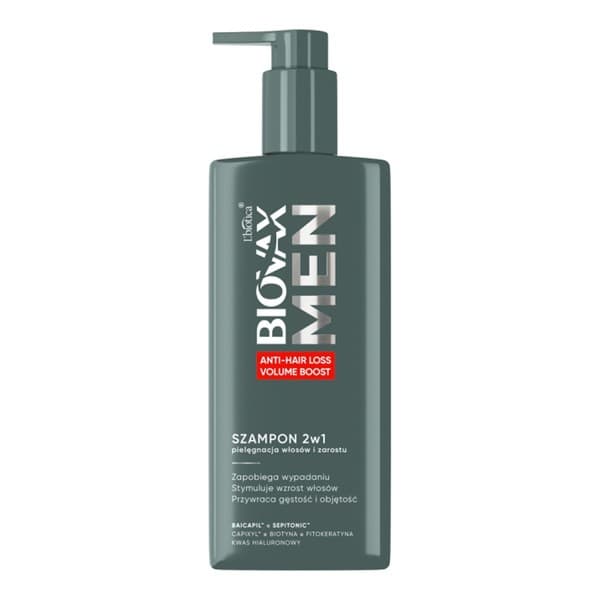 Men Anti Hair-Loss & Volume, szampon dla mężczyzn 2w1 do włosów i brody