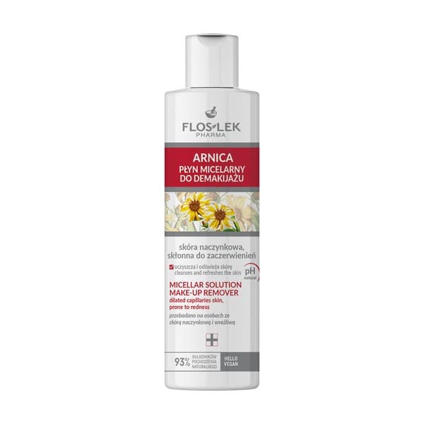 Flos-Lek Arnica, płyn micelarny do demakijażu skóry naczynkowej
