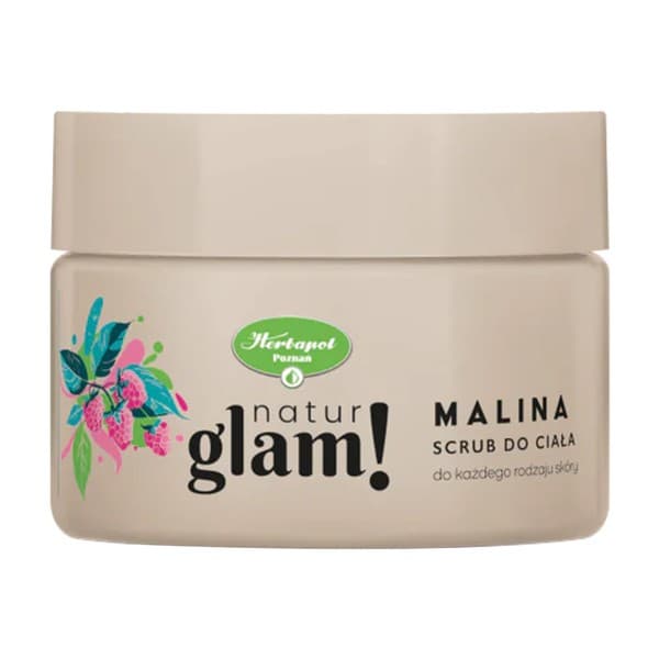 Glam!, cukrowy scrub do ciała, Malina