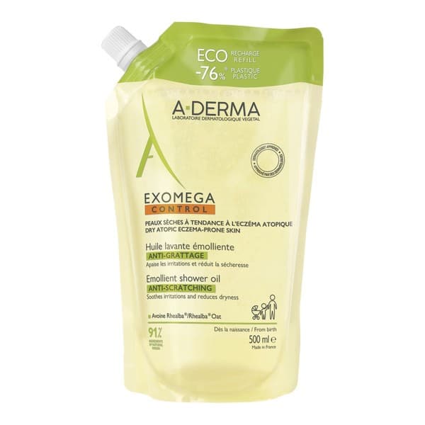 Aderma Exomega Control, olejek emolient pod prysznic, uzupełnienie