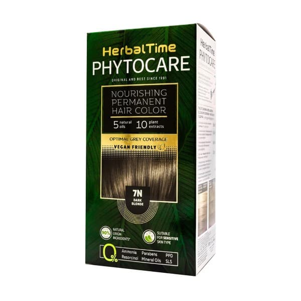 Phytocare, farba do włosów 7N, dark blonde