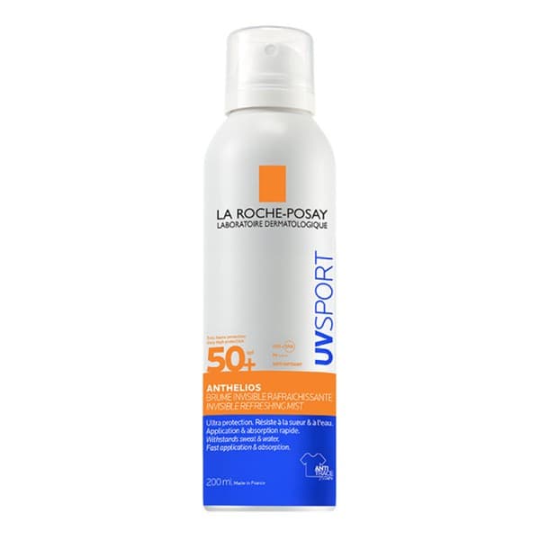 Anthelios UVSPORT, niewidoczna mgiełka odświeżająca SPF 50+
