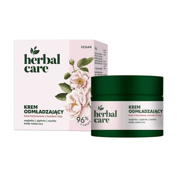 Farmona Herbal Care, krem odmładzający, kwas hialuronowy z kwiatem róży