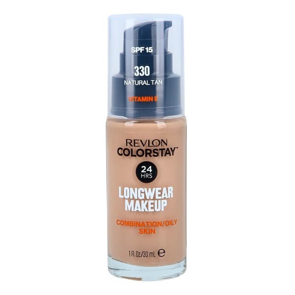 Colorstay Longwear Makeup SPF 15, podkład z pompką dla skóry tłustej i mieszanej, 330 Natural Tan