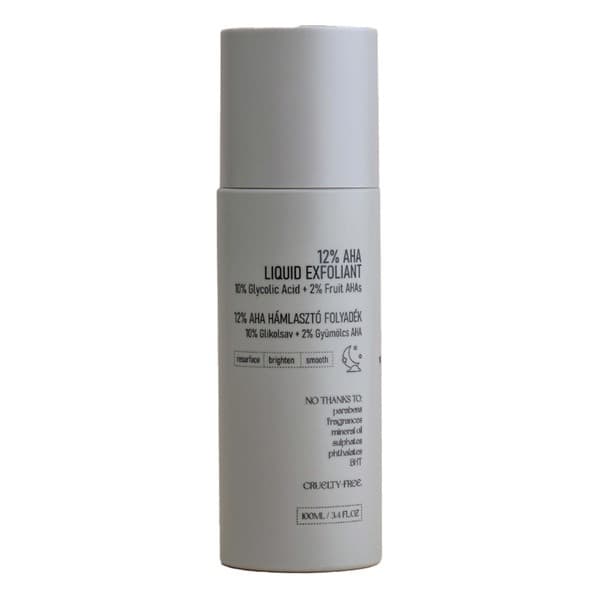 12% AHA Liquid Exfoliant, tonik złuszczający z 10% kwasem glikolowym i 2% AHA z owoców