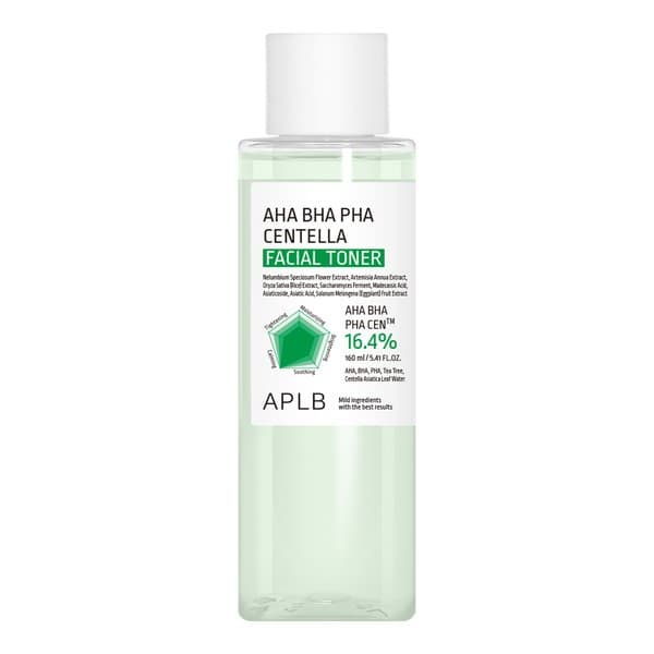AHA BHA PHA Centella Facial Toner, tonik oczyszczający do twarzy z kwasami i wąkrotą