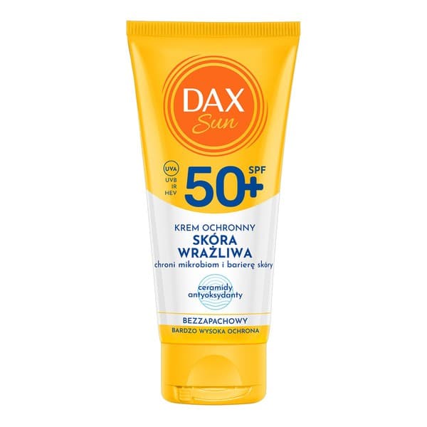 Sun, krem ochronny do twarzy dla skóry wrażliwej SPF50+