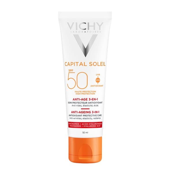 Ideal Soleil, krem przeciwstarzeniowy do twarzy SPF 50