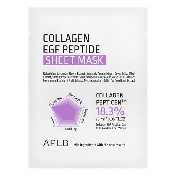 Collagen EGF Peptide Sheet Mask, maska w płachcie do twarzy z kolagenem i peptydami EGF