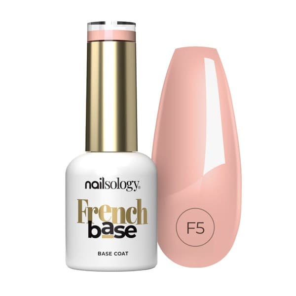 Nailsology French Base, kolorowa baza hybrydowa, F5 Biscuit