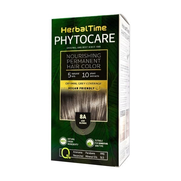 Phytocare, farba do włosów 8A, ash blonde