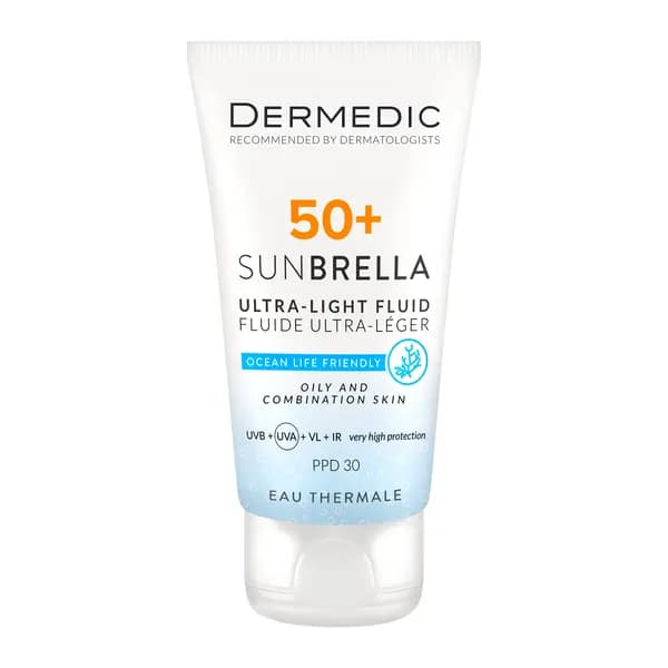 Sunbrella, ultralekki krem ochronny SPF 50+ dla skóry tłustej i mieszanej