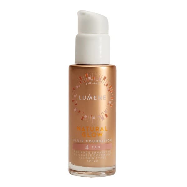 Natural Glow, podkład rozświetlający SPF 20, 4 Tan