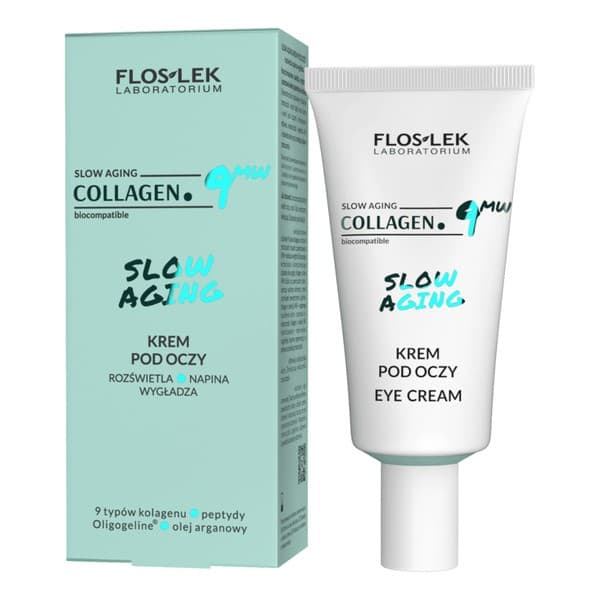 Flos-Lek Collagen.9MW, krem pod oczy, rozświetla napina wygładza