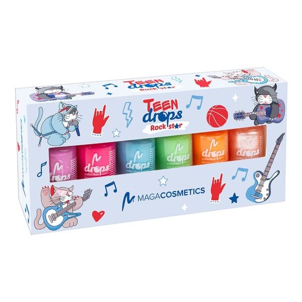 Cosmetics, Teen Drops Rockstar V.03, zestaw lakierów do paznokci