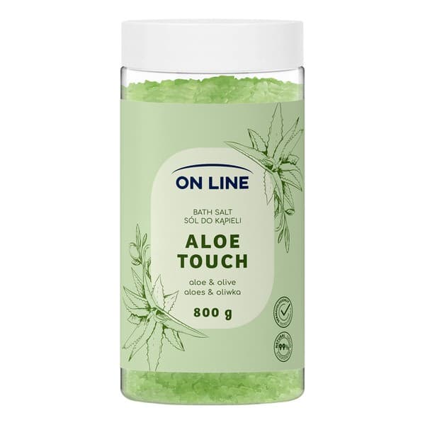 Aloe Touch, sól do kąpieli z aloesem i oliwą z oliwek