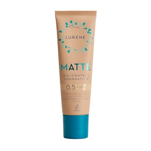 Matte Oil-Control, podkład matujący SPF 20, 0,5 Light