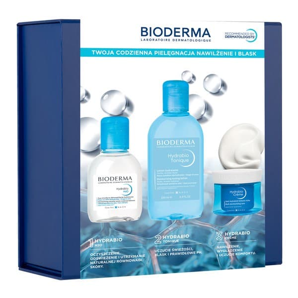 Hydrabio Crème + Tonique + H2O — zestaw nawilżający