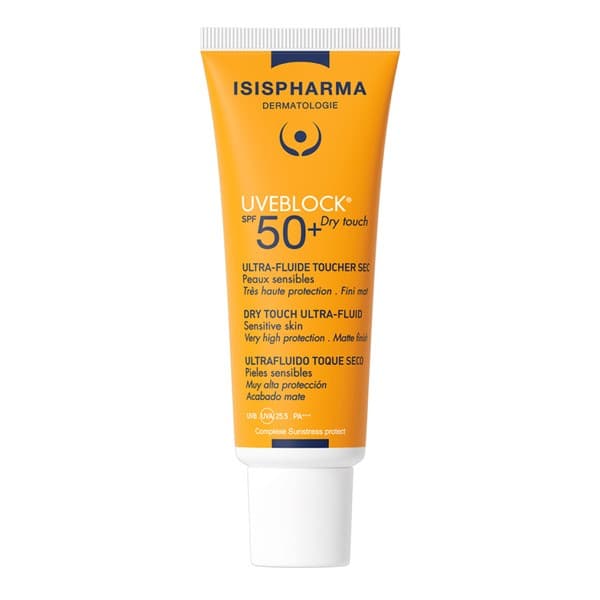 UVEBLOCK DRY TOUCH SPF 50+, krem matujący, bezbarwny