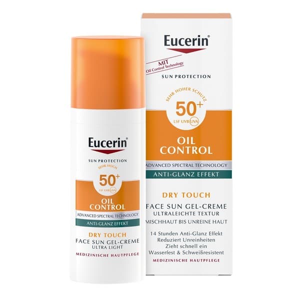 Oil Control Dry Touch, żel-krem ochronny SPF 50+