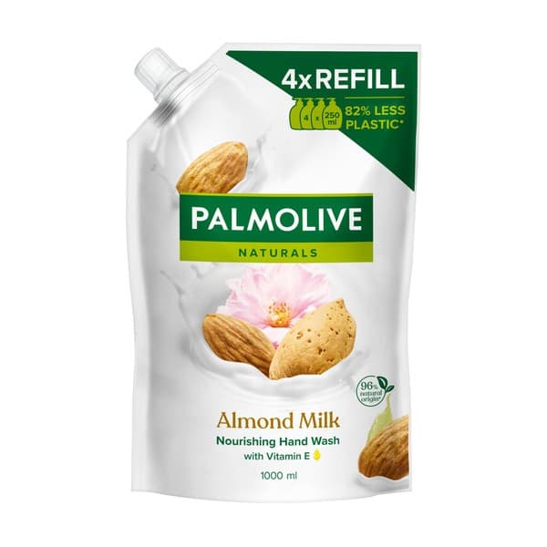 Naturals Milk & Almond, mydło w płynie, uzupełnienie