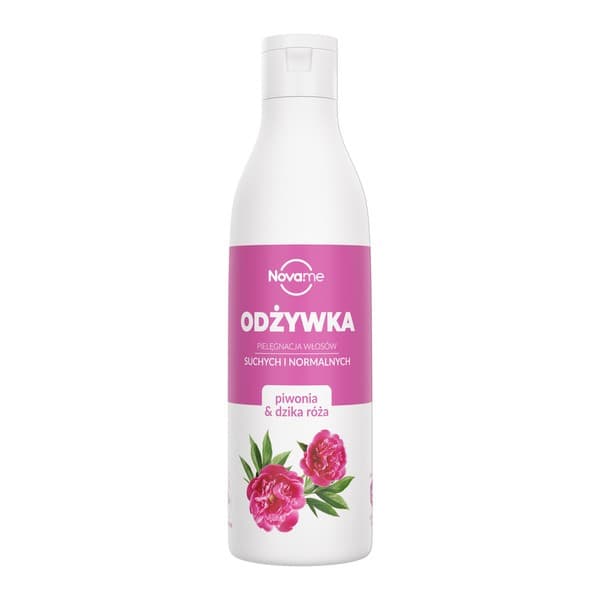 odżywka do włosów suchych i normalnych, piwonia i dzika róża