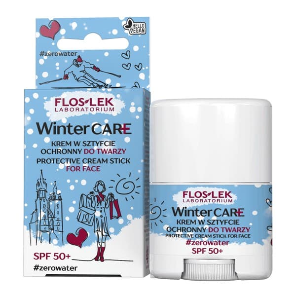 Flos-Lek Winter Care, ochronny krem w sztyfcie do twarzy SPF50+