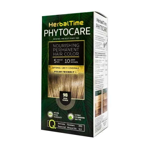 Phytocare, farba do włosów 9B, beige blonde