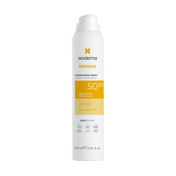 Repaskin Transparent Spray SPF 50, ultralekki, wodoodporny spray ochronny