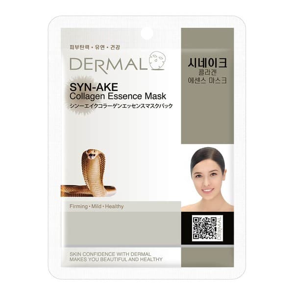 Dermal Syn-Ake Collagen Essence Mask, kolagenowa maska w płachcie z jadem węża
