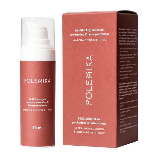 Matcha Booster Pro, serum multifunkcyjne z witaminą C i niacynamidem