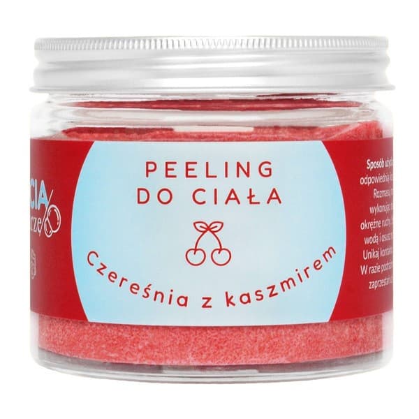 Mydlarze, peeling cukrowy do ciała, czereśnia z kaszmirem