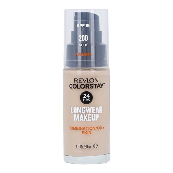 Colorstay Longwear Makeup SPF 15, podkład z pompką dla skóry tłustej i mieszanej, 200 Nude