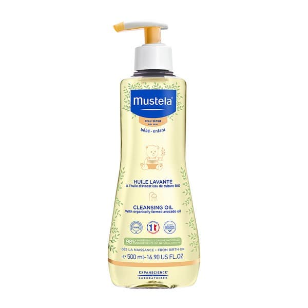 Olejek myjący z Cold cream z organicznym awokado Mustela