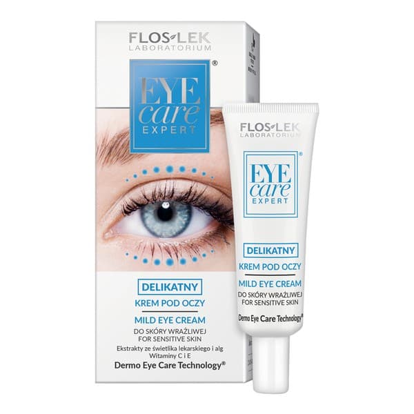 Flos-Lek Laboratorium Eye Care, delikatny krem pod oczy do skóry wrażliwej