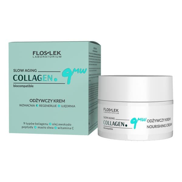 Flos-Lek Collagen.9MW, odżywczy krem, wzmacnia regeneruje ujędrnia