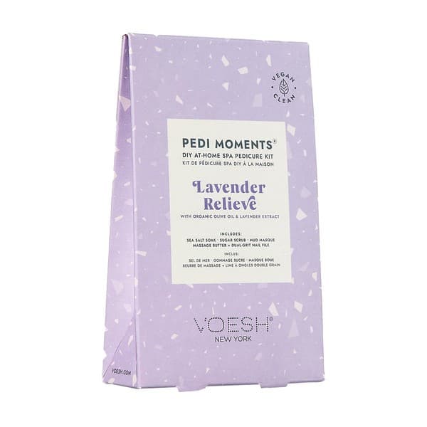 zestaw do 4-etapowego pedicure, lavender relieve