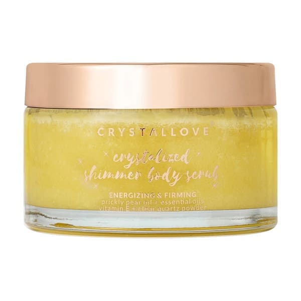 peeling do ciała z kryształem górskim