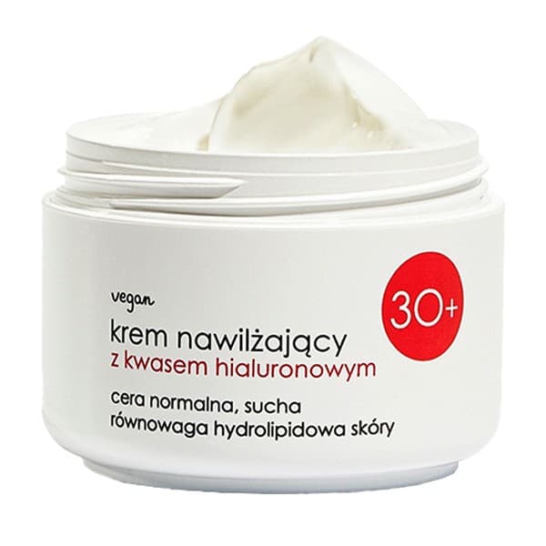 30+, nawilżający krem z kwasem hialuronowym SPF 6