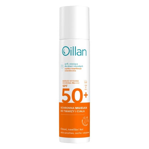 mgiełka ochronna do twarzy i ciała SPF 50+