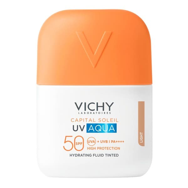 Capital Soleil, nawilżający fluid koloryzujący SPF50 PA+++