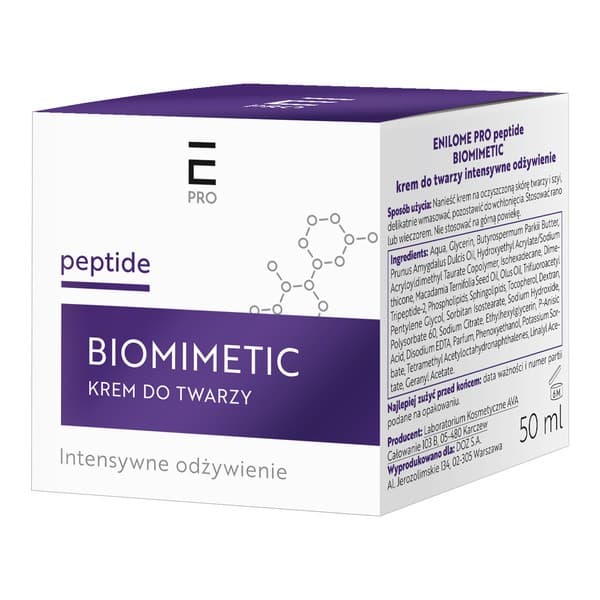Enilome Pro Peptide Biomimetic, krem do twarzy intensywne odżywienie