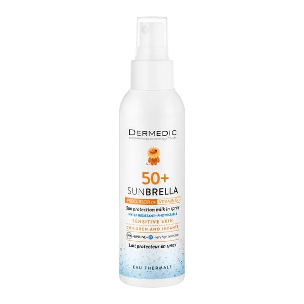 Sunbrella, mleczko ochronne dla dzieci i niemowląt SPF 50+, spray